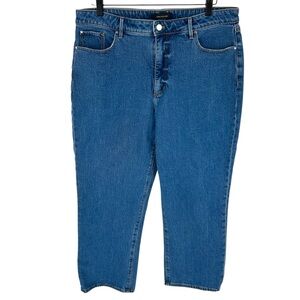 Ann Taylor The Straight Curvy High Rise Jeans Size 14